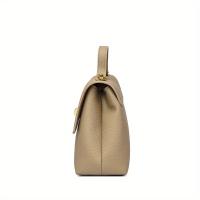 Bolso de mano beige elegante para mujer - Bolso de hombro versátil y elegante con herrajes en tono dorado, cierre de cremallera y forro de poliéster - Perfecto para el trabajo o salidas informales, bolso de mano de trabajo |   Bolso de hombro elegante | - details 6