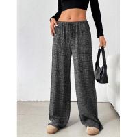 Pantalones de mujer con cintura elástica a rayas, talla única, recién llegados de otoño - details 17