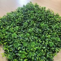 Panel de pared de plantas artificiales DIY, vida eterna, protección UV, alfombra de eucalipto Artificial, verde realista - details 6