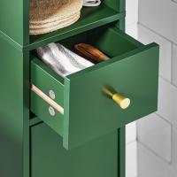 Mueble de Baño de Alto Estante Armario con 2 Puertas y Cajón Blanco Tamaño 20 x 20 x 180 cm - details 105