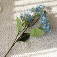 Flores artificiales grandes de hortensia, ramas de hortensias de seda hechas a mano de plástico, flores falsas realistas coloridas, decoración de boda - details 11