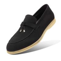 Mocasines de hombre mocasines de cuero casual todos los zapatos de hombre negros - details 1