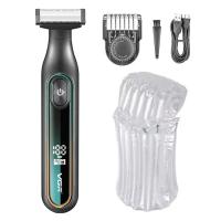 Afeitadora Eléctrica Ajustable Para Barba y Cuerpo Recargable Adecuada para Uso Húmedo y Seco - details 7