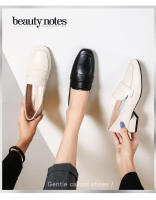 Mocasines de mujer con plataforma interior para aumentar la altura, puntera cuadrada, boca poco profunda, tacón grueso y suela suave. - details 0