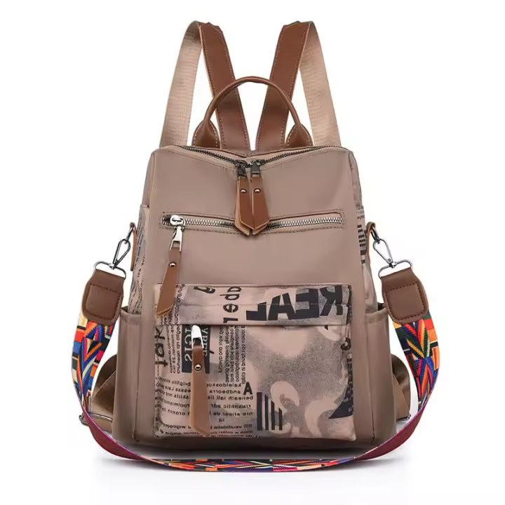 Mochila Oxford de retales para mujer, morral de viaje, a la moda, tendencia 2024 - 1