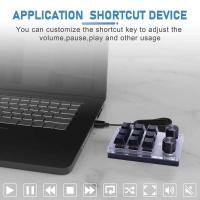 9 Keys 2 Knobs ro Custom Gaming Keyboard Knob Programmable One-handed nical Keypad Hotswap ropad for PS Draw - details 2