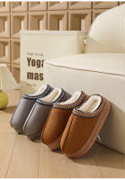 Nuevo otoño e invierno encaje moda zapatillas de algodón hombres y mujeres parejas interior y exterior caliente zapatillas de algodón - details 12