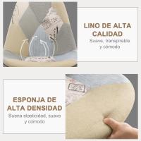 Silla Nórdica Multicolor con Resaldo Estilo Patchwork para Cocina BH29mf-4 - details 14