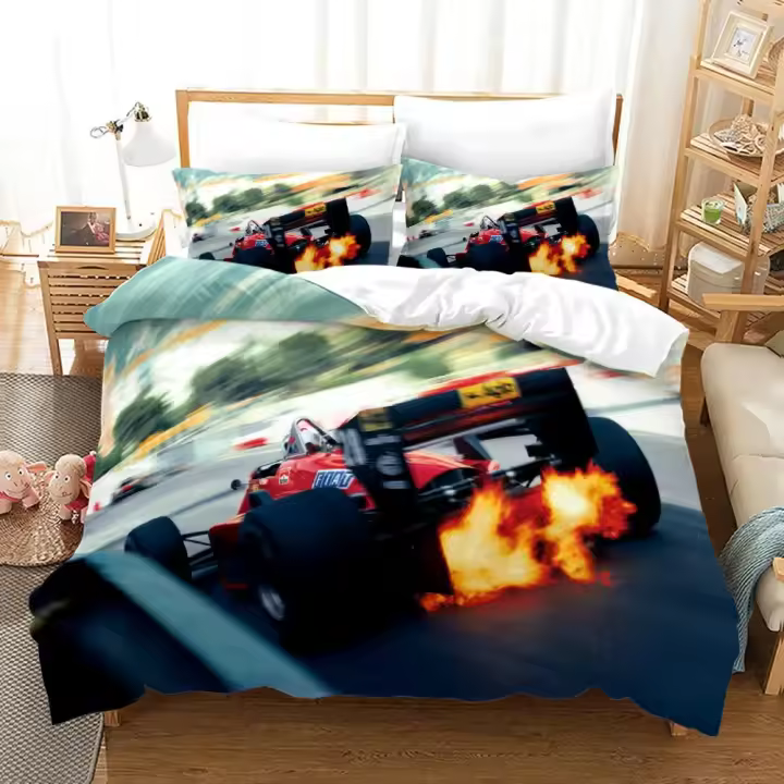 Conjunto de Funda de Edredón de Lamborghini Suavidad de Poliéster 100% Impresión Digital 3D - 1