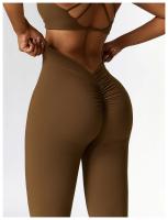 Pantalones de Yoga con Flecos en Forma de V para Mujeres Leggings de Cintura Alta y Pierna Ancha para Gimnasio y Deportes Pantalones de Baile - details 6