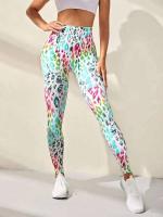 Body de gimnasio sin costuras para mujer, pantalones de yoga con estampado digital, levantamiento de cadera, monos deportivos, pantalones de entrenamiento de cintura alta - details 18
