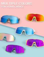 Kapvoe-gafas de sol polarizadas para ciclismo para hombre y mujer, lentes deportivas ligeras para conducir, correr, color rojo y azul, UV400 - details 5