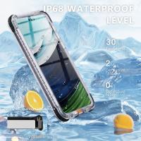 Funda de Deporte al Aire Libre para Huawei Mate 60 Pro Impermeable y Magnética 360 IP68 de IAOOPOO con Diseño Geométrico Transparente Compatible con Samsung - details 2