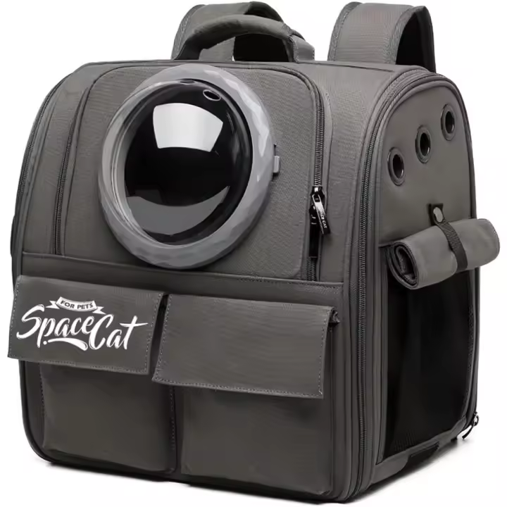 Mochila para Gatos Mochila de Viaje Espacial Ventilada con Cápsula Ideal para Mascotas Pequeñas - 1