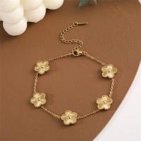 Pulsera floral femenina de acero inoxidable 304L, perfecta para diario y trabajo, regalo elegante de joyería - details 3