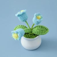 Ramo de Flores de Crochet Hecho a Mano Tulipanes Ramo Tejido Finalizado - details 14