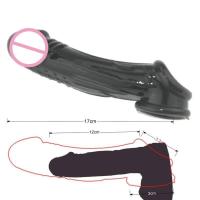 Empaque privado Condón Sexy Extendido Reutilizable Retraso Impotencia Erecciones Duraderas ED Anticonceptivo Punto G Funda de Dildo Real Masturbador Juguete Sexual para Hombres - details 9