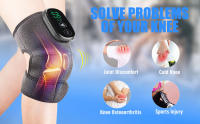 Masajeador de rodilla térmico eléctrico, terapia de calentamiento de articulaciones de piernas, masaje de vibración, Codera, artritis, dolor, fisioterapia, soporte de rodilla - details 0