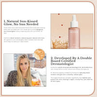 Gotas de bronceado sin sol - Autobronceador natural sin sol para un tono de piel radiante, potencia Melani, fórmula vegana e hidratante, no necesita exposición al sol 1PCS - details 3