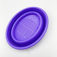 Cuenco de lavado plegable de silicona cepillo de maquillaje maquillaje de belleza huevo de limpieza almohadilla de limpieza herramientas de maquillaje de belleza cuenco de lavado - details 7