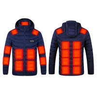 Chaqueta Térmica Ajustable para Hombres y Mujeres 21 Áreas de Calentamiento al Aire Libre con Fuente de Alimentación USB para Esquí Camping Tamaño EU - details 14