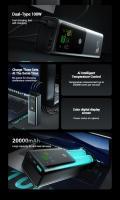 PowerBank 20000mAh~ 30000mAh 100W Carga súper rápida de alta potencia, estación de fuente de alimentación para computadora portátil - details 1