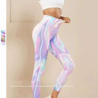 Body de gimnasio sin costuras para mujer, pantalones de yoga con estampado digital, levantamiento de cadera, monos deportivos, pantalones de entrenamiento de cintura alta - details 26