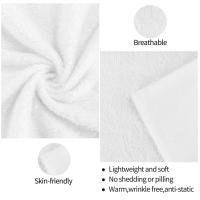 Manta de franela transpirable, diseño minimalista en blanco y negro, colcha de microfibra de lujo, mantas lavables a máquina - details 1