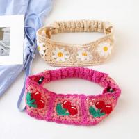 Diadema tejida de flores, banda para el cabello de estilo étnico bohemio colorido, accesorios para el cabello para niña, pañuelo de ganchillo hueco Pastoral para viaje - details 12