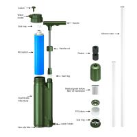 Bomba de filtro de ósmosis portátil, sistema de purificación de agua para exteriores, equipo de supervivencia para acampar, senderismo, viajes, emergencia - details 12