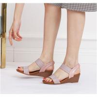 Sandalias para niña, zapatos de hadas de estilo romano, nuevos zapatos de verano de gran tamaño para mujeres de moda con tacón de cuña. - details 0