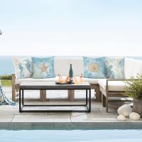 Fundas De Almohada De Playa De Océano, 18,0X18,0 pulgadas, Diseño De Tortuga Marina, Cojines Decorativos Para 4 Piezas - details 3