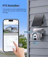 Camara de vigilancia exterior solar WIFI inteligente solar HD 360 grados alarma 4G vigilancia - details 5
