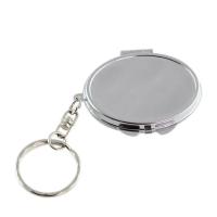 Espejo cosmético de doble cara con forma cuadrada ovalada y corazón redondo, llavero plegable de Metal, Mini espejo de maquillaje - details 6