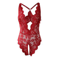 Lencería transparente Call of the night sin entrepierna para mujer, conjunto de encaje con escote en V profundo, sujetadores sexys, mono, disfraces eróticos, conjunto de ropa interior - details 16