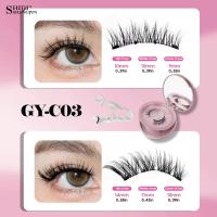 Pestañas Falsoes 3D Magnéticas Suaves Naturales Herramienta de Maquillaje de Ojos sin Pega, Fácil de Usar con Espejo y Aplicador - details 2