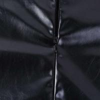 Cadena de diamantes de imitación de cuero PU para mujer, vestido a la cadera envuelto con correas, manga fina, temperamento Sexy, otoño e invierno, 2024 - details 9