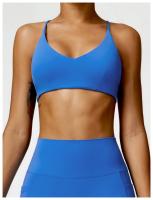 Sujetador de mujer con correa cruzada sujetador de yoga transpirable entrenamiento sexy espalda hermosa top de fitness - details 6
