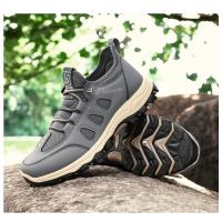 Zapatillas de deporte suaves para hombre, zapatos de senderismo transpirables para caminar al aire libre, calzado de senderismo negro ligero para hombre, zapatos de escalada - details 14