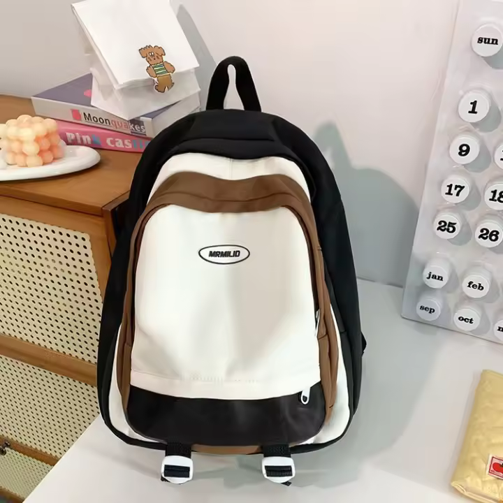 Estudiantes de secundaria, gran capacidad, campus, estilo coreano, estudiantes, mochila, nuevo estilo, viajes, mochila, mochila escolar - 1