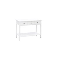 cajones con estantería Home Descuento Windsor Consola de 2 cajones, Mesa 74 x 80 x 30 cm Blanco - details 11
