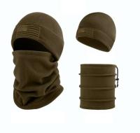 Conjunto táctico de gorro y pañuelo de lana Cubierta de cabeza para invierno, Gorro deportivo para bicicleta, Protector de cuello - details 6