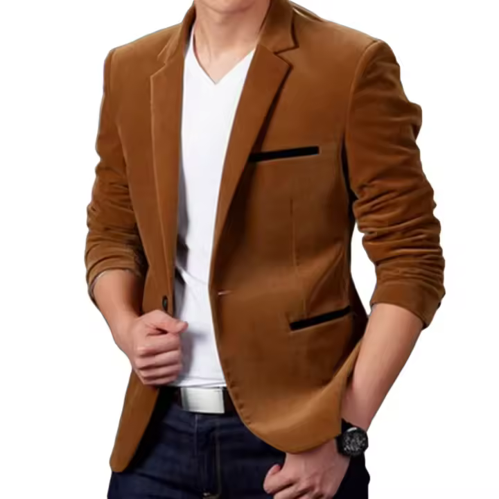 Traje de hombre de lujo para otoño de 2025, moda de alta calidad. - 1