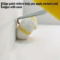 Juego de rodillos de pintura para esquinas, 3 piezas, rodillo y funda para esquinas de pared y techo, adecuado para pinturas a base de agua, a base de aceite o esmaltadas, herramienta de cepillo para rodillos de pintura para esquinas - details 4