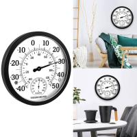 Termómetro decorativo de 10 pulgadas, higrómetro, reloj para decoración de pared de jardín, termómetro interior y exterior, medidor de temperatura para decoración del hogar - details 1