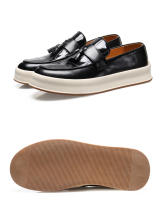 Zapatos de cuero Verano para hombres Jóvenes Estilo británico Mocasines perezosos Zapatos Doudou casuales - details 13