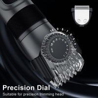 HATTEKER-cortadora de pelo profesional para hombres, Kit de aseo impermeable para hombres, cortadora de pelo 3 en 1, máquina de corte de pelo con carga USB - details 6