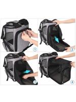Mochila extensible para mascotas, bolsa de gran capacidad, transpirable, portátil, plegable - details 4