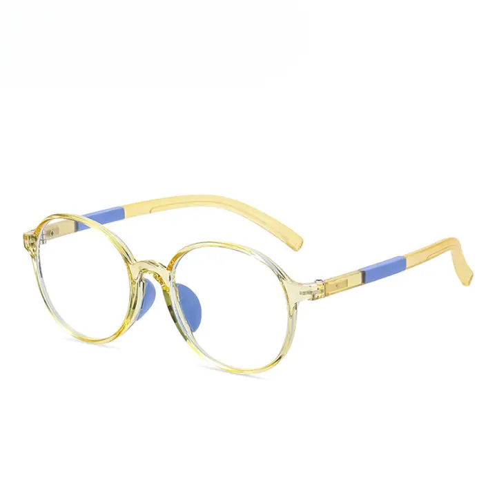 Nueva moda Anti-azul niños TR luz plana para hombres y mujeres gafas de protección ocular marco - 1