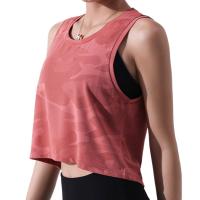 Chaleco de Camuflaje para Correr para Mujer Top Corto de Fitness Camisetas de Yoga de Malla sin Mangas Ropa Deportiva Transpirable para Entrenamiento y Gimnasio - details 0